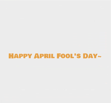 Happy April Fool's Day